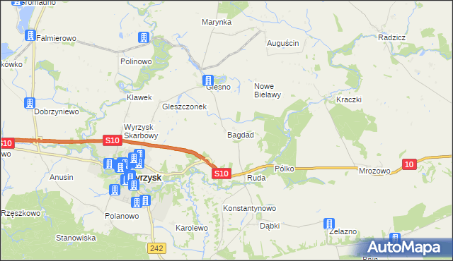 mapa Bagdad, Bagdad na mapie Targeo