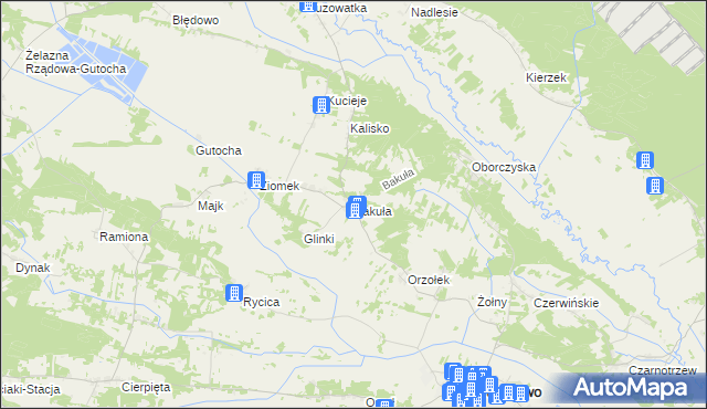 mapa Bakuła, Bakuła na mapie Targeo