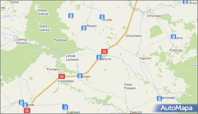 mapa Bałcyny, Bałcyny na mapie Targeo