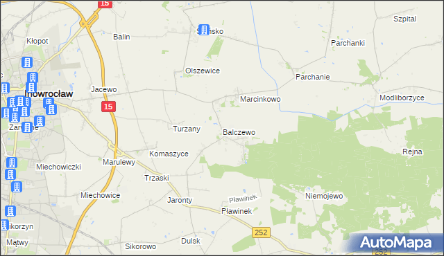 mapa Balczewo, Balczewo na mapie Targeo
