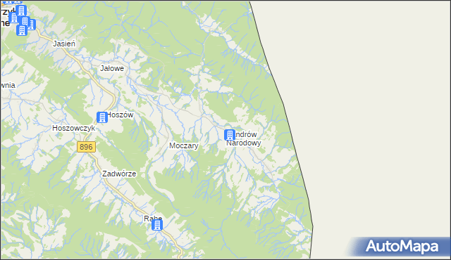 mapa Bandrów Narodowy, Bandrów Narodowy na mapie Targeo