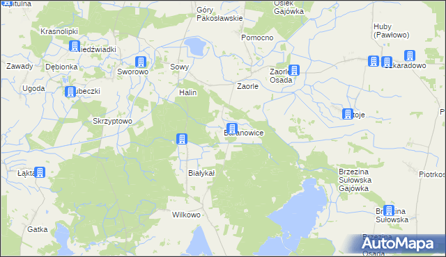 mapa Baranowice gmina Milicz, Baranowice gmina Milicz na mapie Targeo