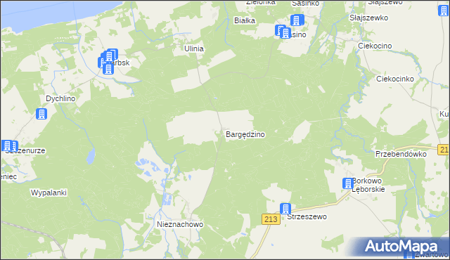 mapa Bargędzino, Bargędzino na mapie Targeo