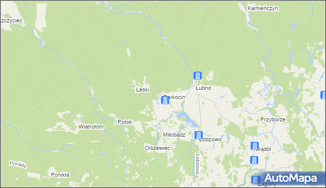 mapa Barkocin, Barkocin na mapie Targeo