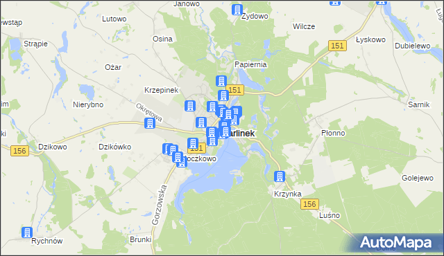 mapa Barlinek, Barlinek na mapie Targeo