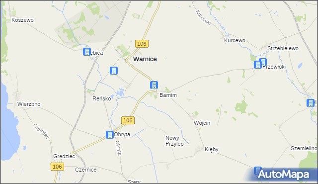 mapa Barnim, Barnim na mapie Targeo