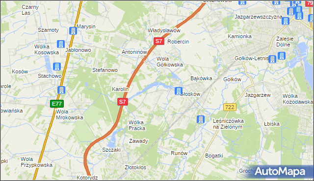 mapa Baszkówka, Baszkówka na mapie Targeo