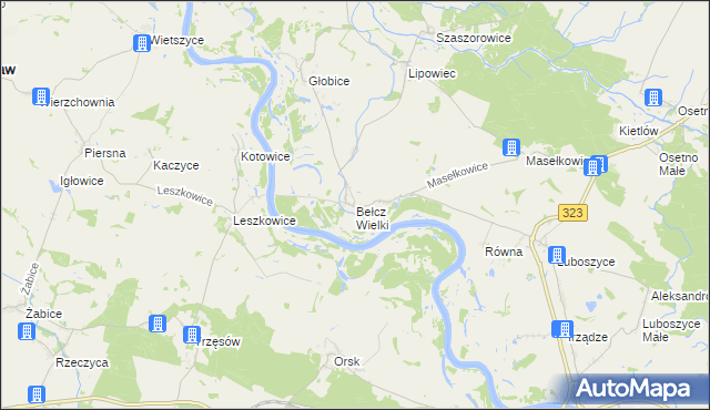 mapa Bełcz Wielki, Bełcz Wielki na mapie Targeo