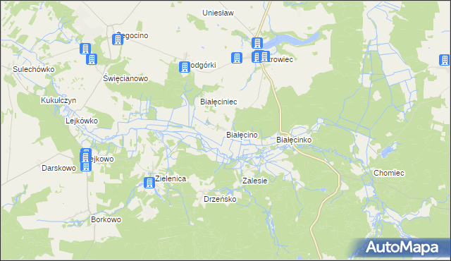 mapa Białęcino, Białęcino na mapie Targeo