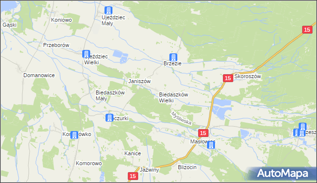 mapa Biedaszków Wielki, Biedaszków Wielki na mapie Targeo