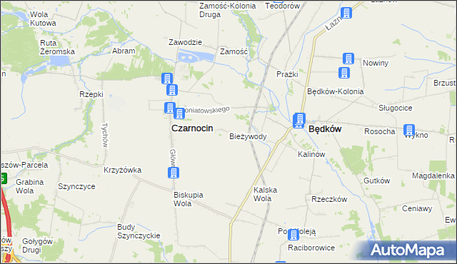 mapa Bieżywody, Bieżywody na mapie Targeo