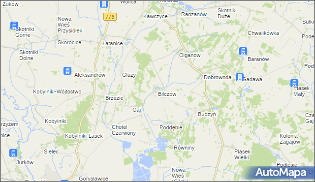 mapa Bilczów, Bilczów na mapie Targeo
