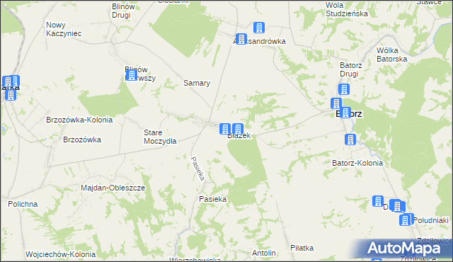 mapa Błażek, Błażek na mapie Targeo