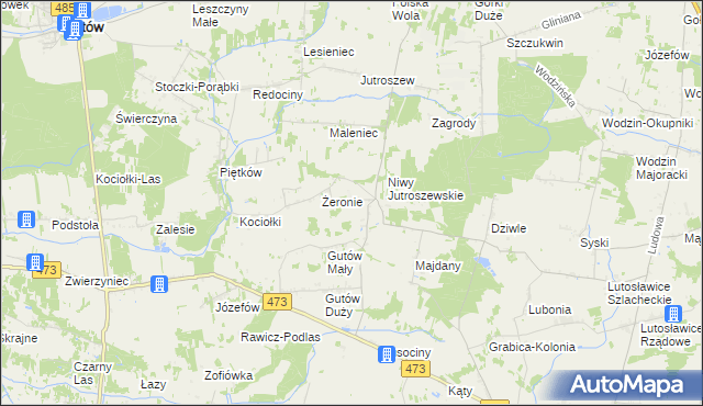 mapa Bleszyn, Bleszyn na mapie Targeo