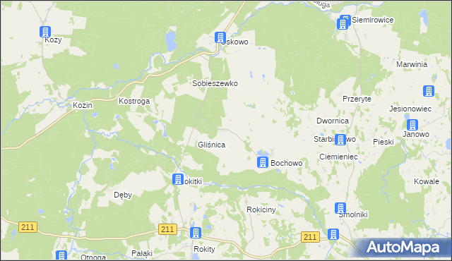 mapa Bochówko, Bochówko na mapie Targeo