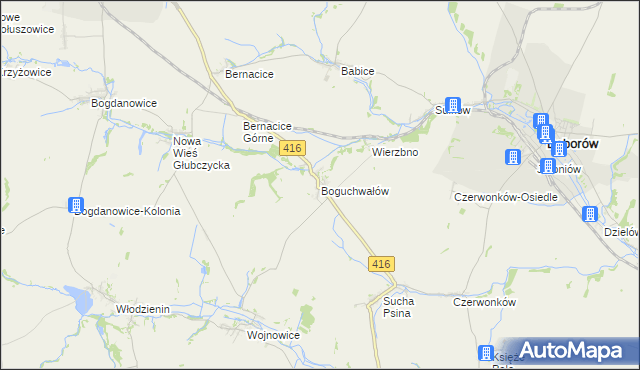 mapa Boguchwałów, Boguchwałów na mapie Targeo