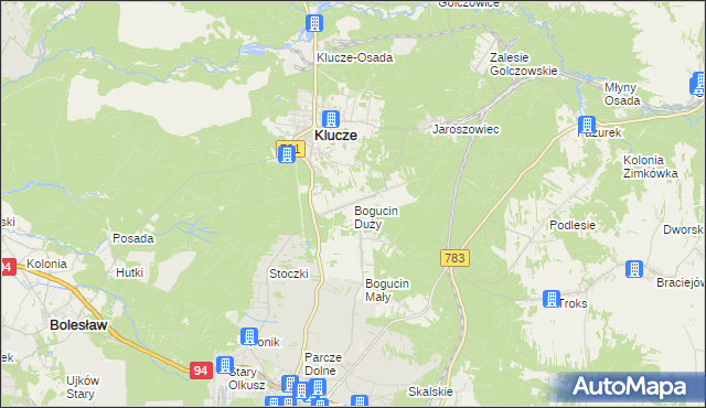 mapa Bogucin Duży, Bogucin Duży na mapie Targeo