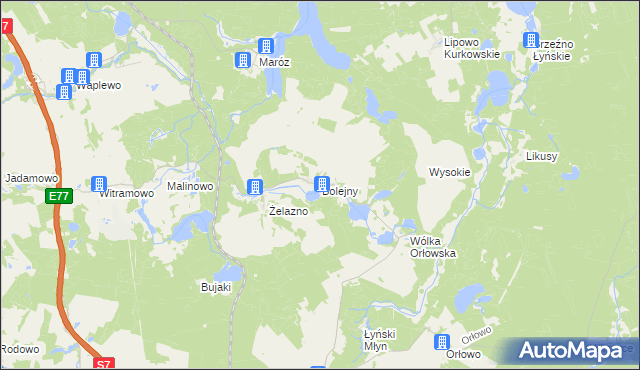 mapa Bolejny, Bolejny na mapie Targeo