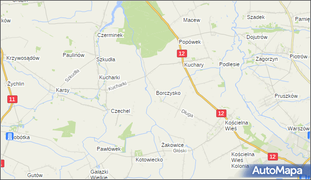 mapa Borczysko, Borczysko na mapie Targeo
