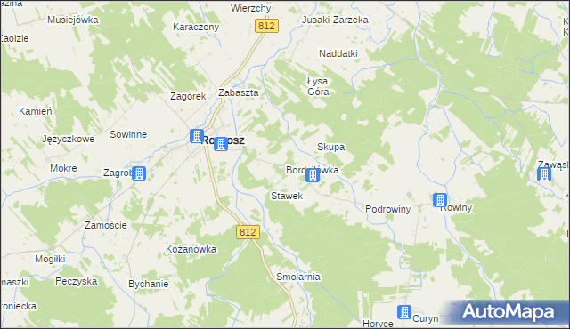 mapa Bordziłówka, Bordziłówka na mapie Targeo