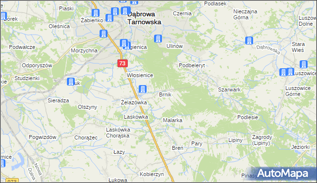 mapa Brnik, Brnik na mapie Targeo