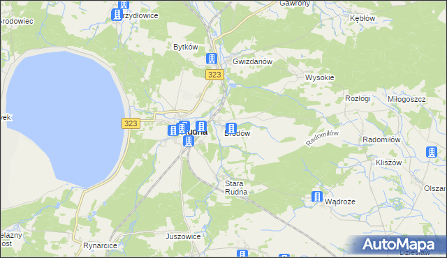 mapa Brodów, Brodów na mapie Targeo