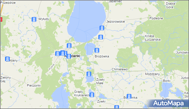 mapa Brożówka, Brożówka na mapie Targeo