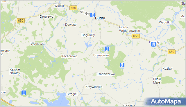 mapa Brzozówko, Brzozówko na mapie Targeo