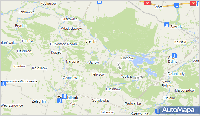 mapa Budki Łochowskie, Budki Łochowskie na mapie Targeo