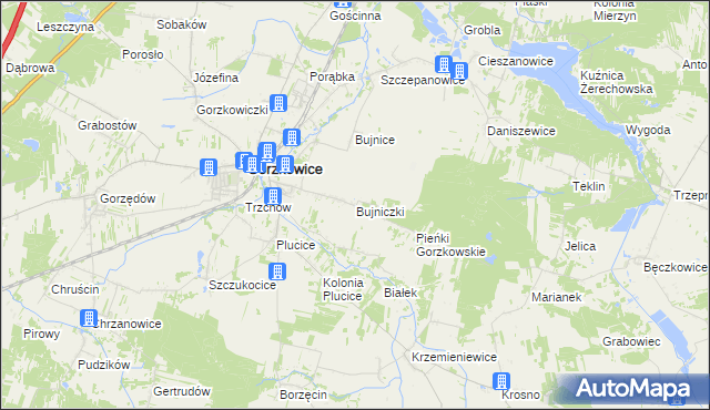 mapa Bujniczki, Bujniczki na mapie Targeo