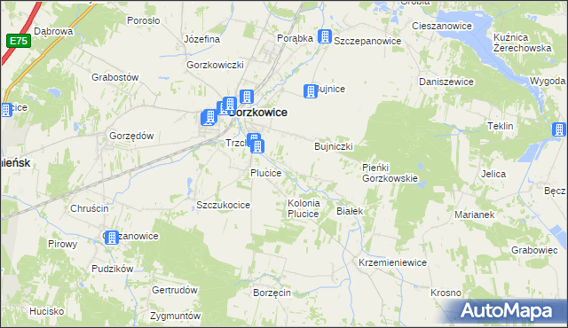 mapa Bujniczki-Kolonia, Bujniczki-Kolonia na mapie Targeo