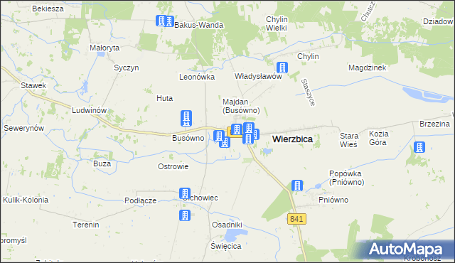 mapa Busówno-Kolonia, Busówno-Kolonia na mapie Targeo