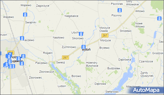 mapa Bytoń, Bytoń na mapie Targeo