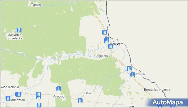 mapa Cegielnia gmina Horodło, Cegielnia gmina Horodło na mapie Targeo