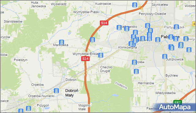 mapa Chechło Pierwsze, Chechło Pierwsze na mapie Targeo