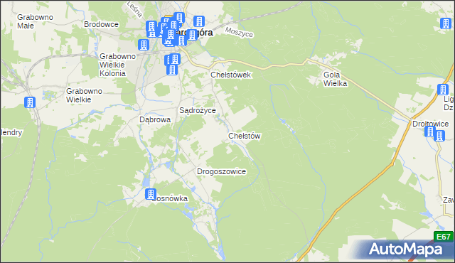 mapa Chełstów, Chełstów na mapie Targeo