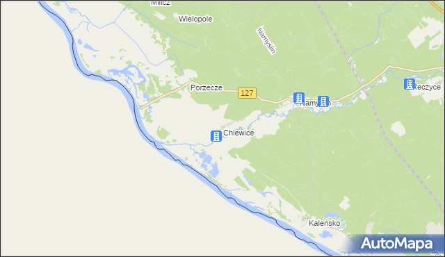 mapa Chlewice gmina Boleszkowice, Chlewice gmina Boleszkowice na mapie Targeo