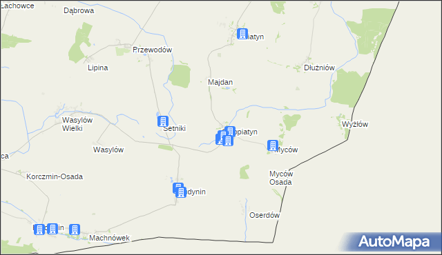 mapa Chłopiatyn, Chłopiatyn na mapie Targeo