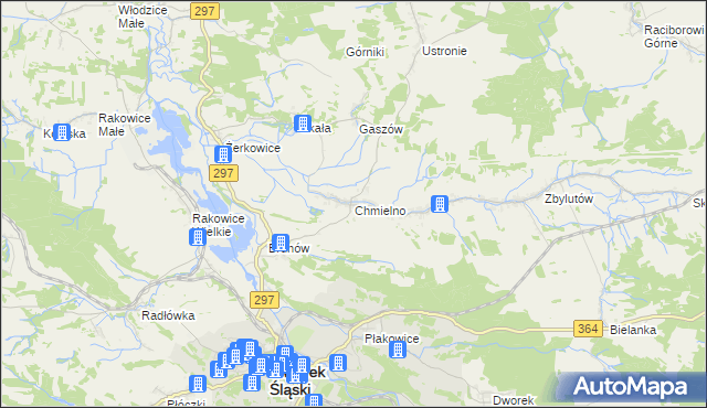 mapa Chmielno gmina Lwówek Śląski, Chmielno gmina Lwówek Śląski na mapie Targeo