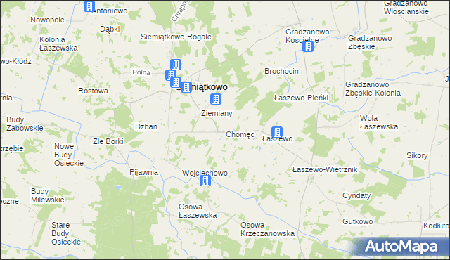 mapa Chomęc, Chomęc na mapie Targeo
