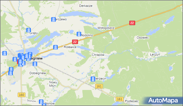 mapa Chrapów, Chrapów na mapie Targeo