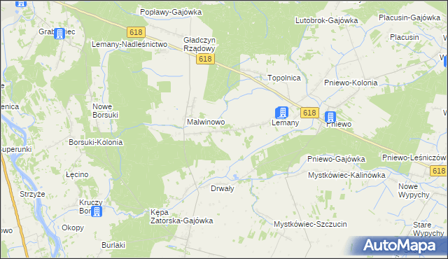 mapa Cieńsza, Cieńsza na mapie Targeo