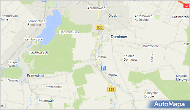 mapa Ćmiłów, Ćmiłów na mapie Targeo