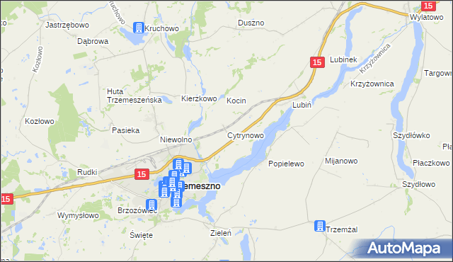 mapa Cytrynowo, Cytrynowo na mapie Targeo