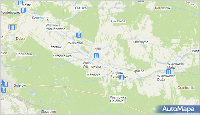 mapa Czajków Północny, Czajków Północny na mapie Targeo