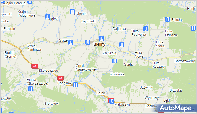 mapa Czaplów, Czaplów na mapie Targeo