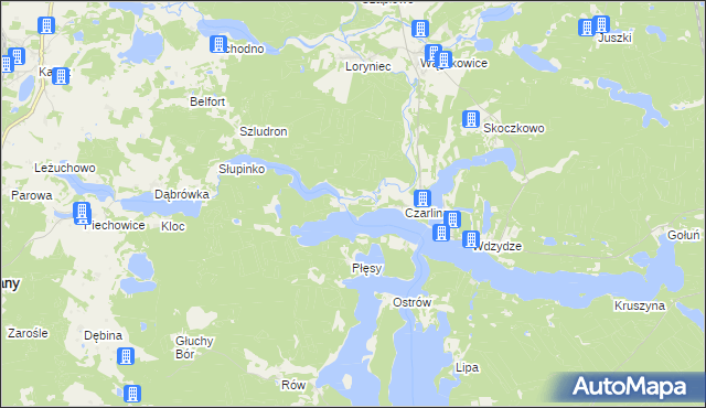 mapa Czarlina-Osada, Czarlina-Osada na mapie Targeo