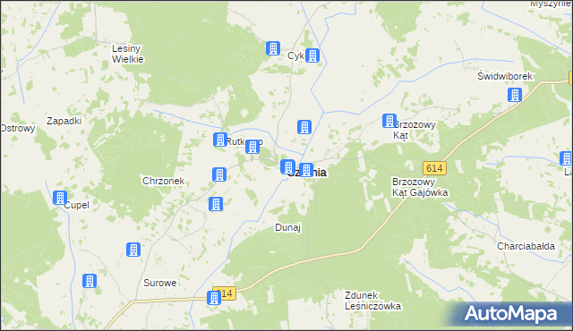 mapa Czarnia powiat ostrołęcki, Czarnia powiat ostrołęcki na mapie Targeo