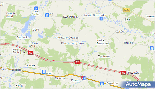 mapa Czarnowąż, Czarnowąż na mapie Targeo