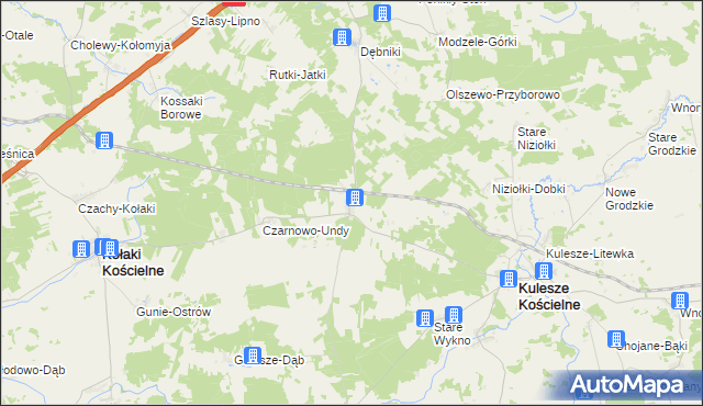 mapa Czarnowo-Biki, Czarnowo-Biki na mapie Targeo